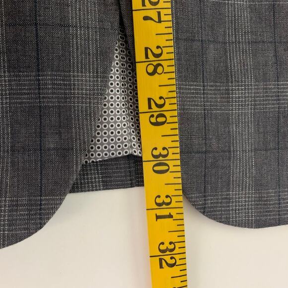 JOSEPH ABBOUD Blazer Sport Coat Jacket Linen Tailored Fit Plaid 2 Button 37 Reg - Picture 15 of 15
